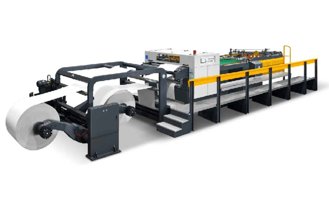 Two Roll Feeding Rotary Paper Cutting Machine